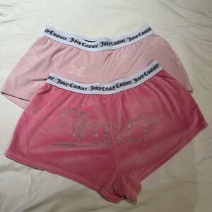 Juicy Couture Light and Dark Pink Shorts